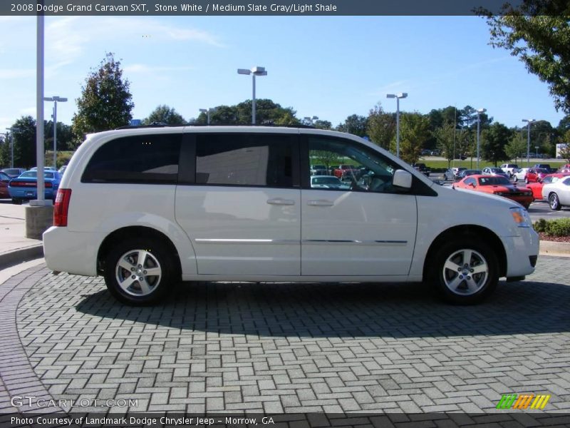 Stone White / Medium Slate Gray/Light Shale 2008 Dodge Grand Caravan SXT