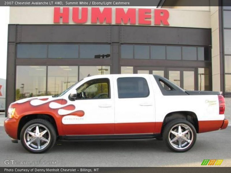 Summit White / Ebony/Light Cashmere 2007 Chevrolet Avalanche LT 4WD