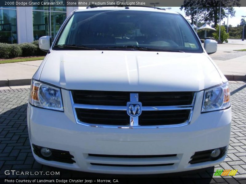 Stone White / Medium Slate Gray/Light Shale 2008 Dodge Grand Caravan SXT