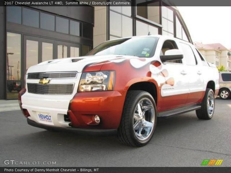 Summit White / Ebony/Light Cashmere 2007 Chevrolet Avalanche LT 4WD