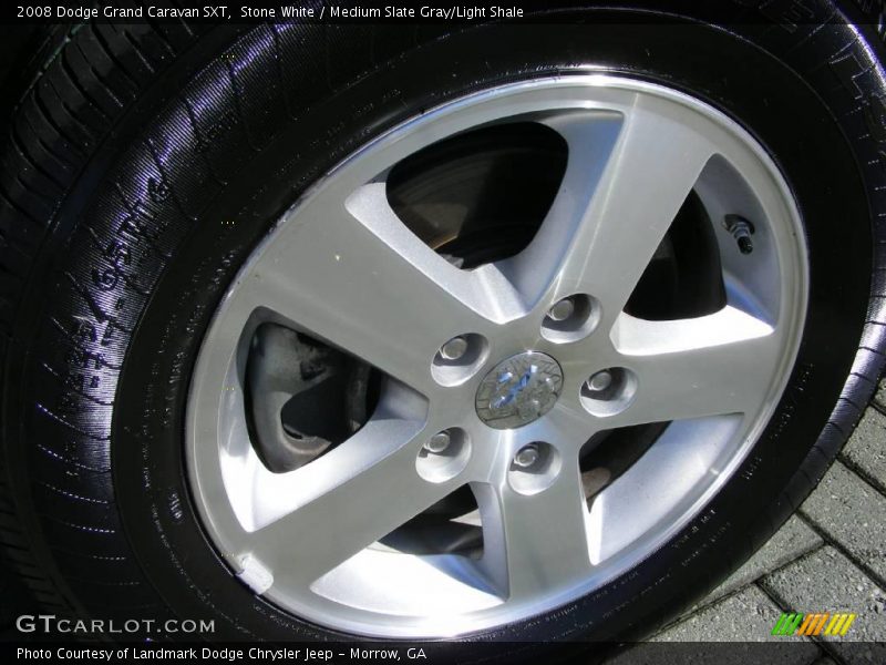 Stone White / Medium Slate Gray/Light Shale 2008 Dodge Grand Caravan SXT