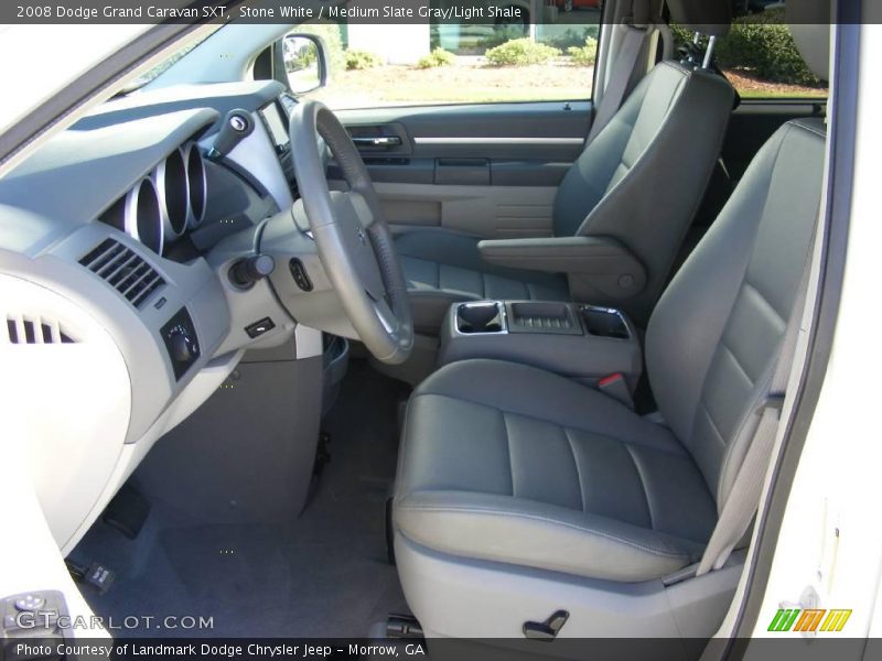 Stone White / Medium Slate Gray/Light Shale 2008 Dodge Grand Caravan SXT