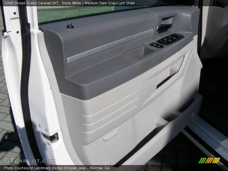 Stone White / Medium Slate Gray/Light Shale 2008 Dodge Grand Caravan SXT