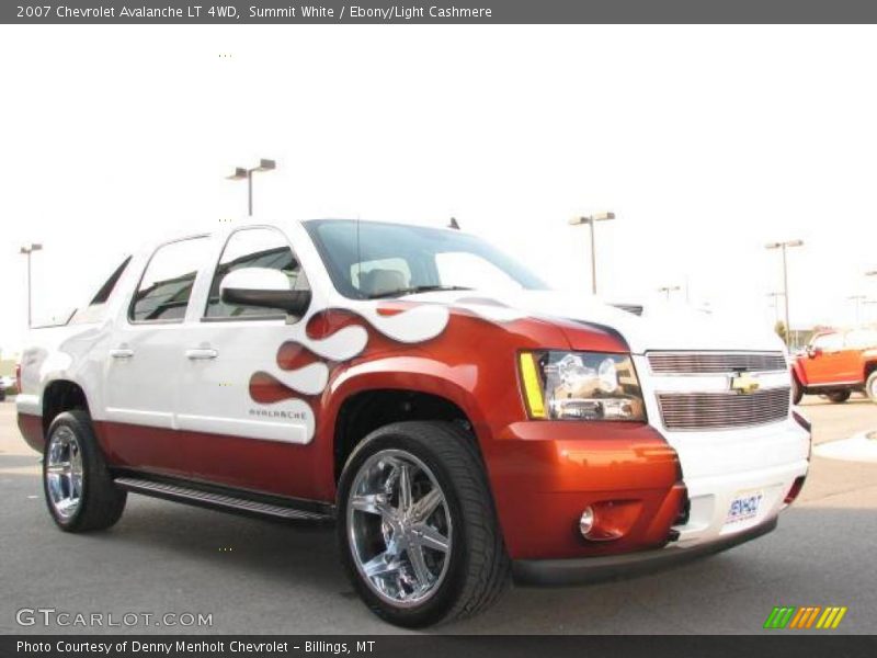 Summit White / Ebony/Light Cashmere 2007 Chevrolet Avalanche LT 4WD