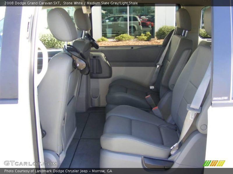 Stone White / Medium Slate Gray/Light Shale 2008 Dodge Grand Caravan SXT