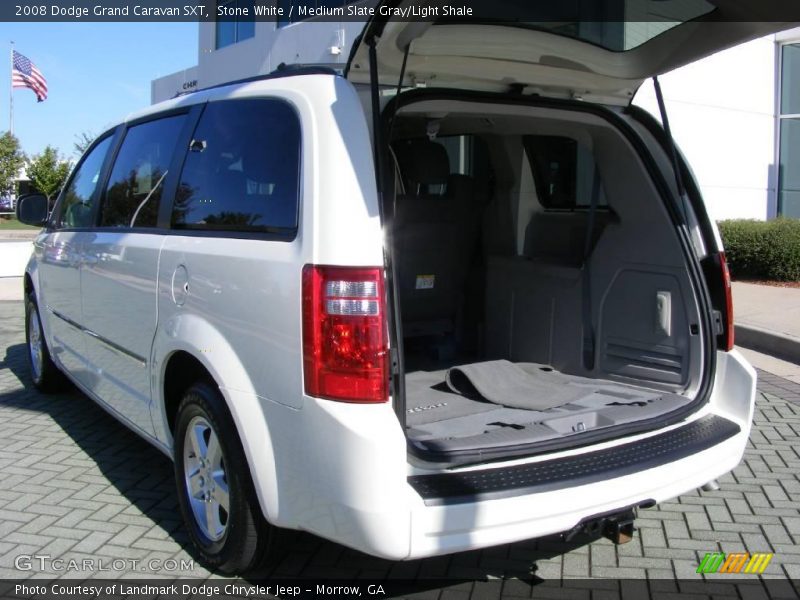 Stone White / Medium Slate Gray/Light Shale 2008 Dodge Grand Caravan SXT