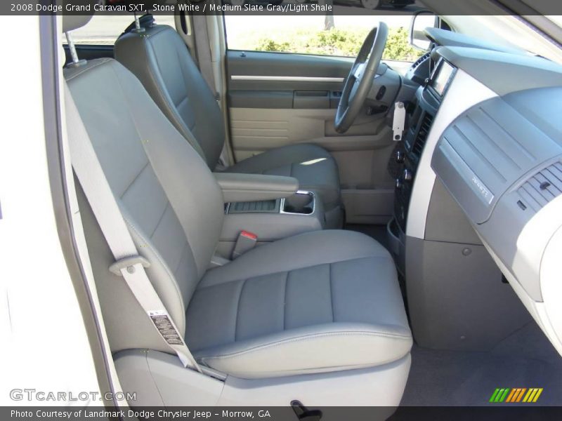 Stone White / Medium Slate Gray/Light Shale 2008 Dodge Grand Caravan SXT