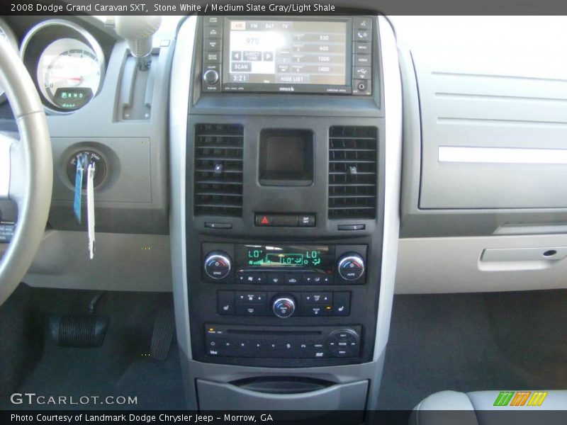 Stone White / Medium Slate Gray/Light Shale 2008 Dodge Grand Caravan SXT