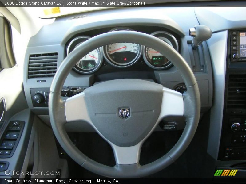 Stone White / Medium Slate Gray/Light Shale 2008 Dodge Grand Caravan SXT