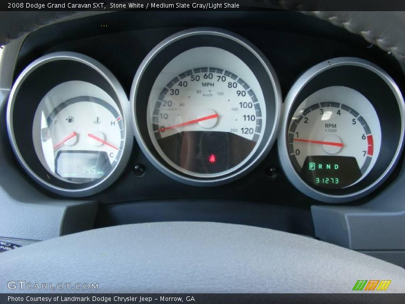 Stone White / Medium Slate Gray/Light Shale 2008 Dodge Grand Caravan SXT