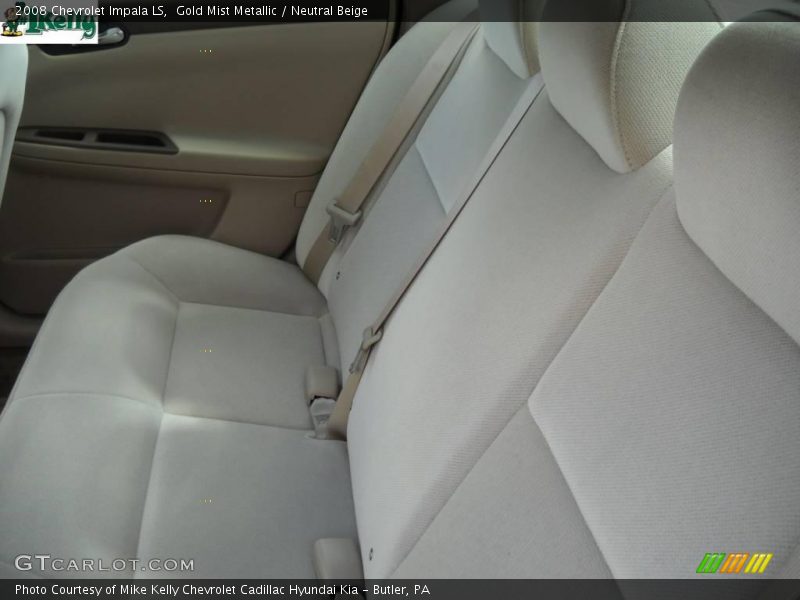 Gold Mist Metallic / Neutral Beige 2008 Chevrolet Impala LS