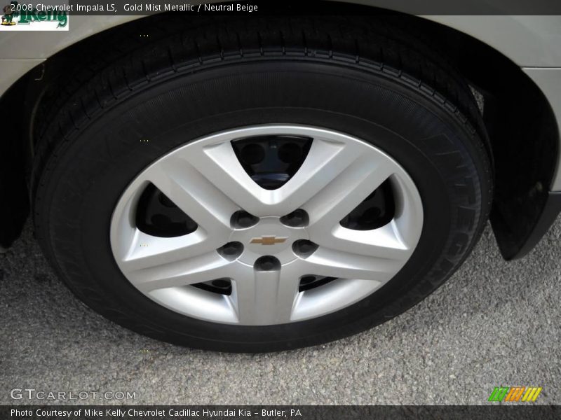 Gold Mist Metallic / Neutral Beige 2008 Chevrolet Impala LS