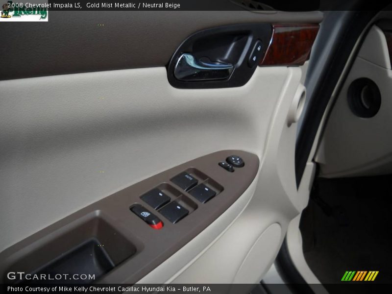 Gold Mist Metallic / Neutral Beige 2008 Chevrolet Impala LS