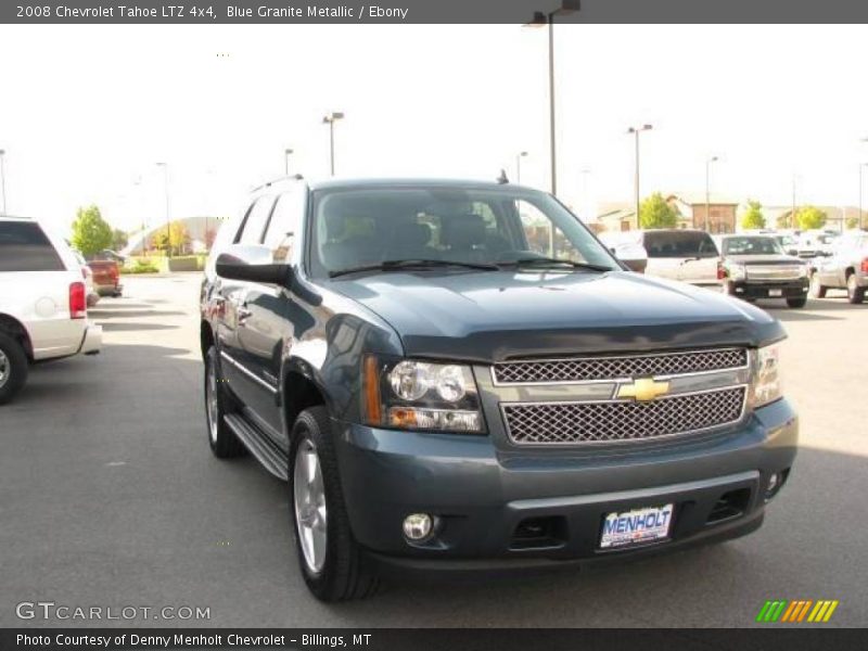 Blue Granite Metallic / Ebony 2008 Chevrolet Tahoe LTZ 4x4