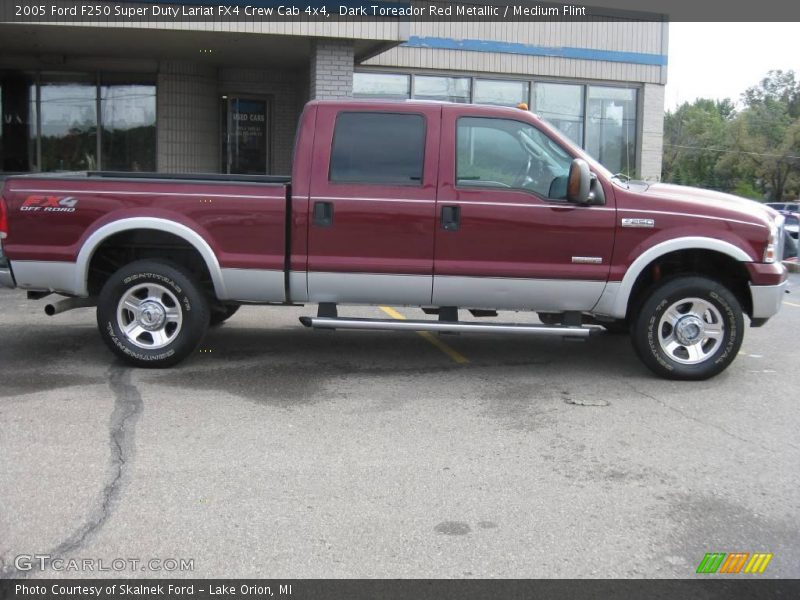 Dark Toreador Red Metallic / Medium Flint 2005 Ford F250 Super Duty Lariat FX4 Crew Cab 4x4