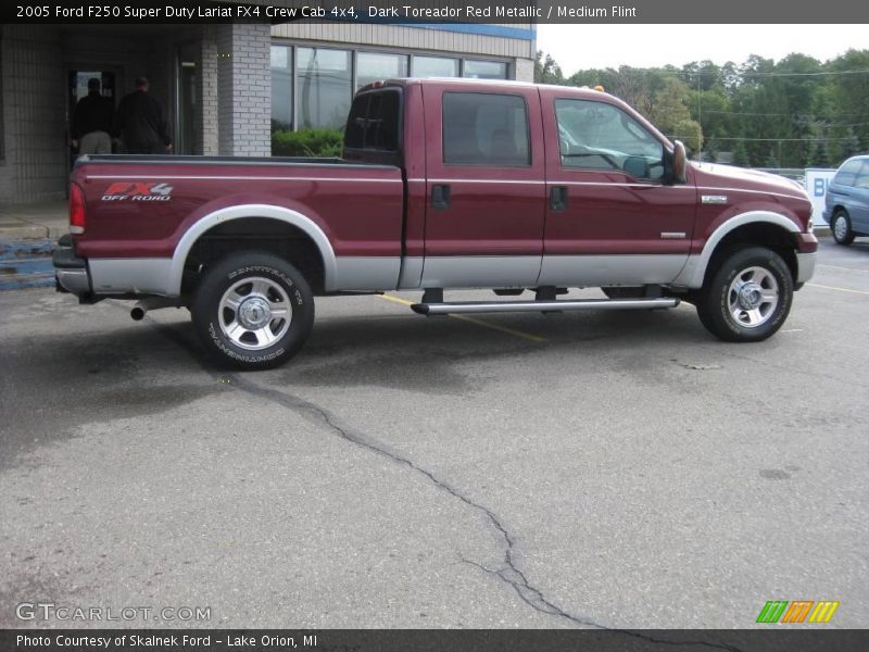 Dark Toreador Red Metallic / Medium Flint 2005 Ford F250 Super Duty Lariat FX4 Crew Cab 4x4