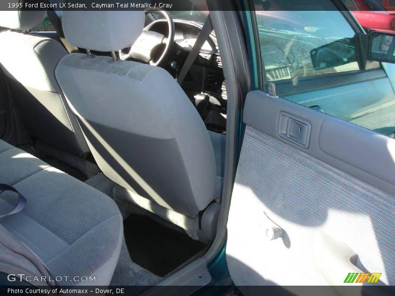 Cayman Teal Metallic / Gray 1995 Ford Escort LX Sedan