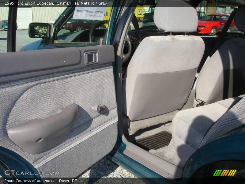 Cayman Teal Metallic / Gray 1995 Ford Escort LX Sedan