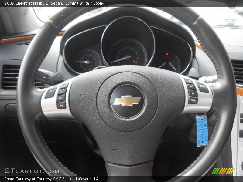 Summit White / Ebony 2009 Chevrolet Malibu LT Sedan