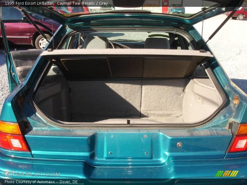 Cayman Teal Metallic / Gray 1995 Ford Escort LX Sedan