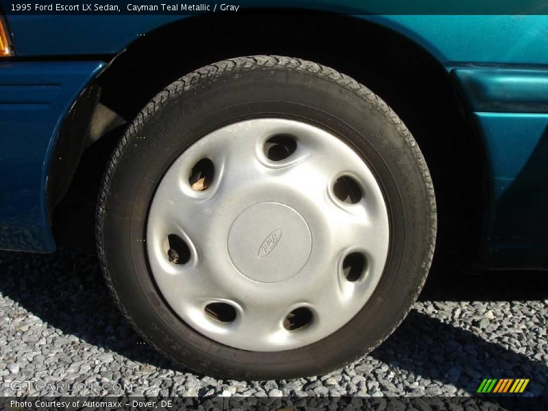 Cayman Teal Metallic / Gray 1995 Ford Escort LX Sedan