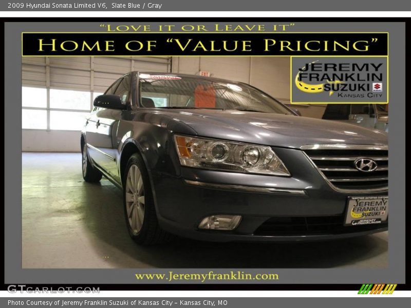 Slate Blue / Gray 2009 Hyundai Sonata Limited V6