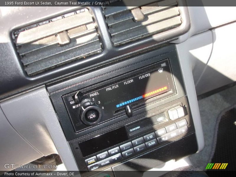 Cayman Teal Metallic / Gray 1995 Ford Escort LX Sedan