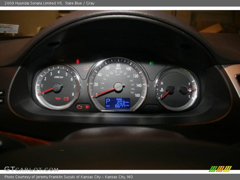 Slate Blue / Gray 2009 Hyundai Sonata Limited V6
