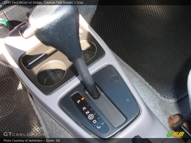 Cayman Teal Metallic / Gray 1995 Ford Escort LX Sedan