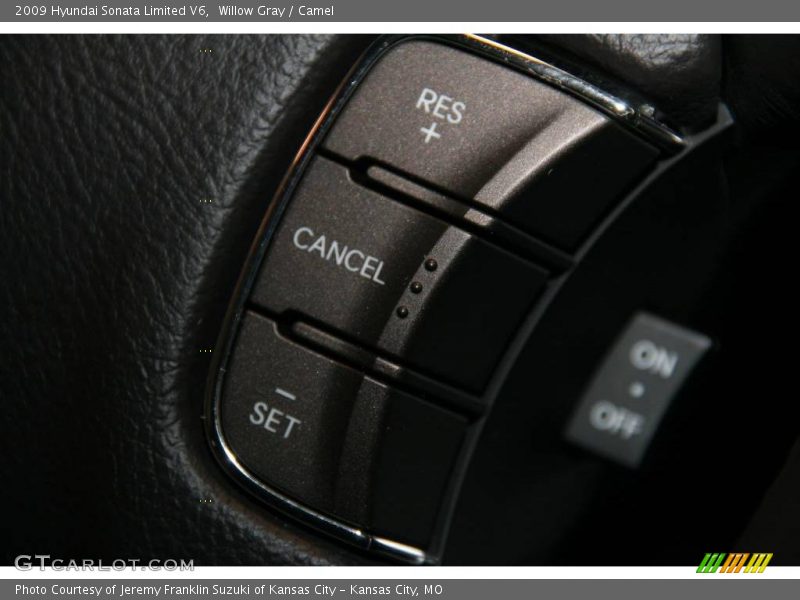 Willow Gray / Camel 2009 Hyundai Sonata Limited V6