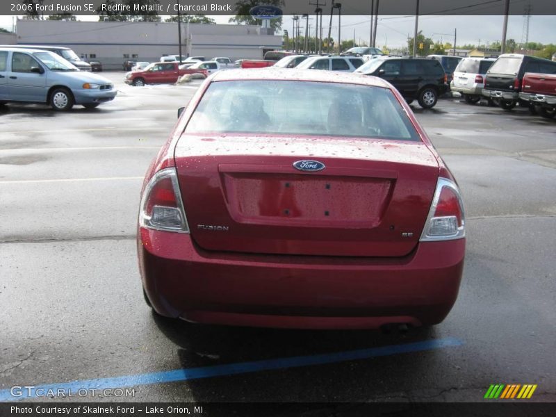 Redfire Metallic / Charcoal Black 2006 Ford Fusion SE