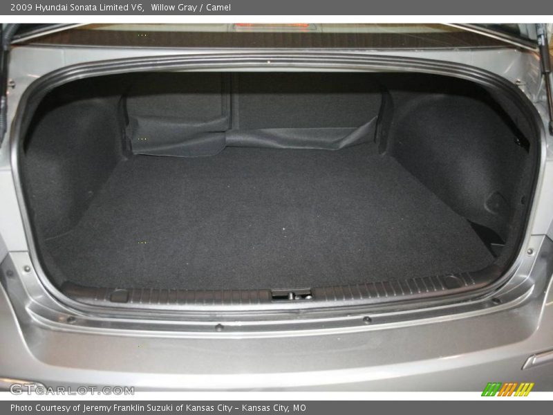 Willow Gray / Camel 2009 Hyundai Sonata Limited V6