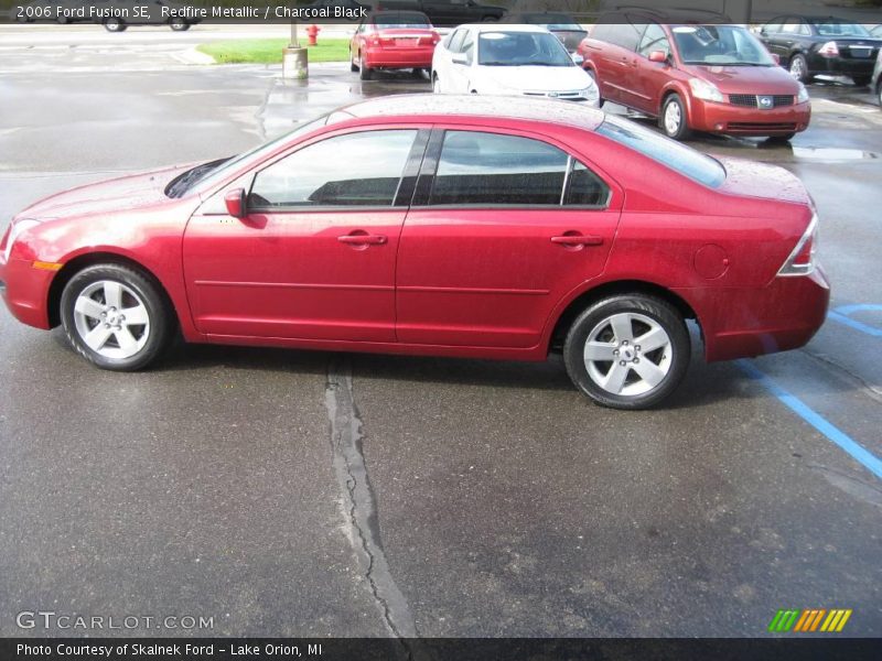 Redfire Metallic / Charcoal Black 2006 Ford Fusion SE