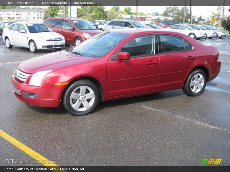 Redfire Metallic / Charcoal Black 2006 Ford Fusion SE