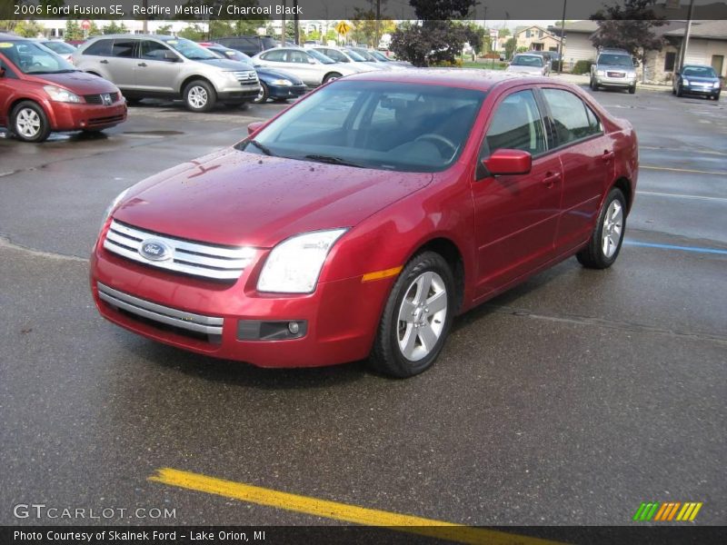 Redfire Metallic / Charcoal Black 2006 Ford Fusion SE
