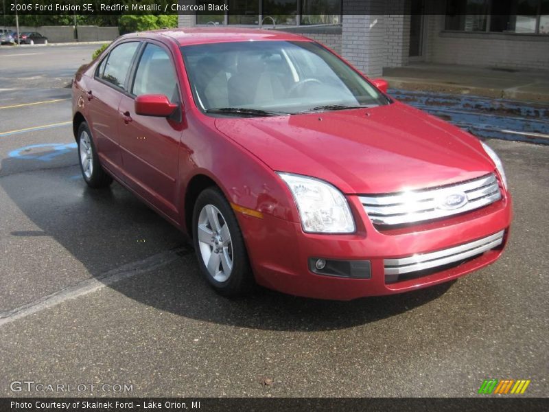 Redfire Metallic / Charcoal Black 2006 Ford Fusion SE