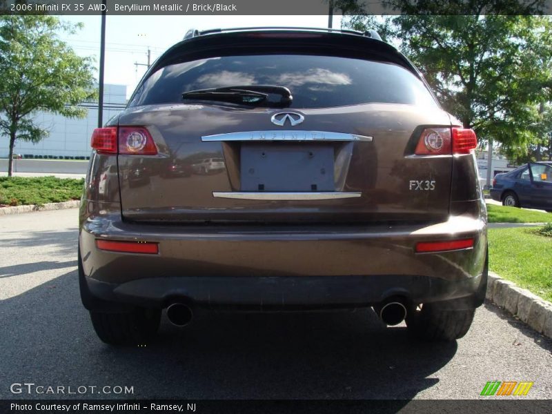 Beryllium Metallic / Brick/Black 2006 Infiniti FX 35 AWD