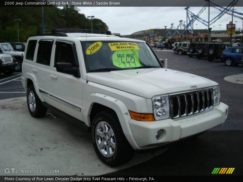 Stone White / Saddle Brown 2006 Jeep Commander Limited 4x4