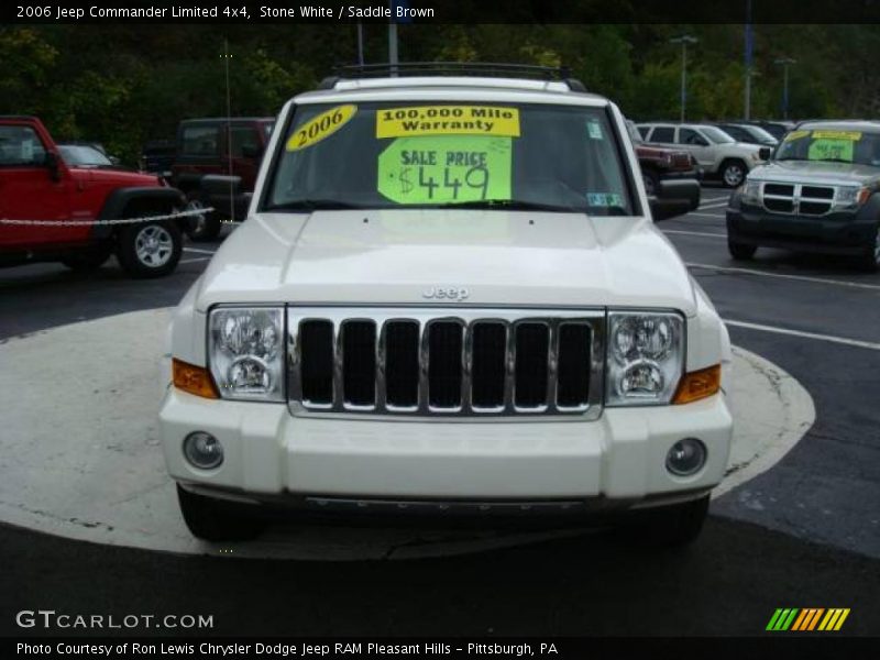 Stone White / Saddle Brown 2006 Jeep Commander Limited 4x4