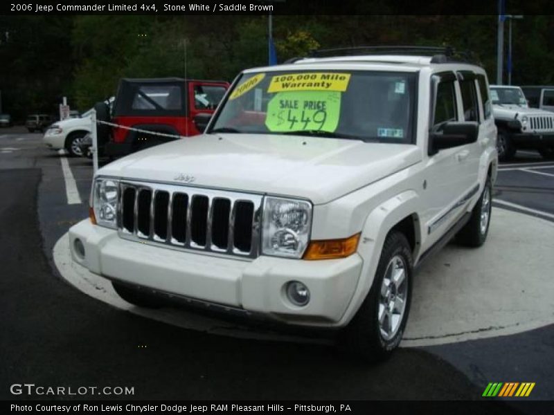Stone White / Saddle Brown 2006 Jeep Commander Limited 4x4