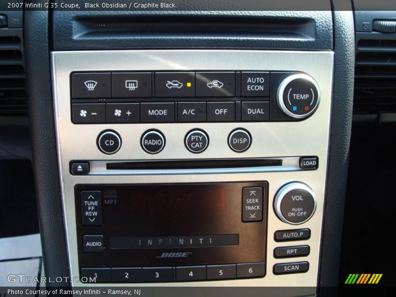 Black Obsidian / Graphite Black 2007 Infiniti G 35 Coupe