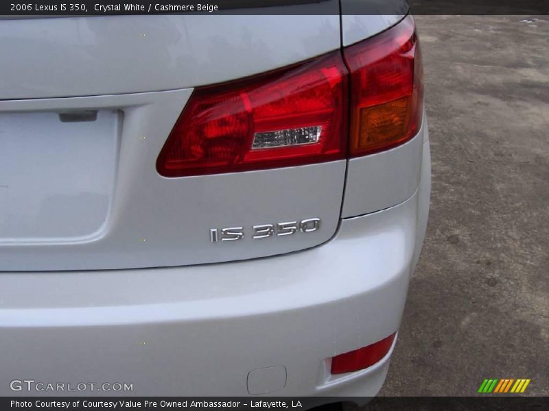 Crystal White / Cashmere Beige 2006 Lexus IS 350