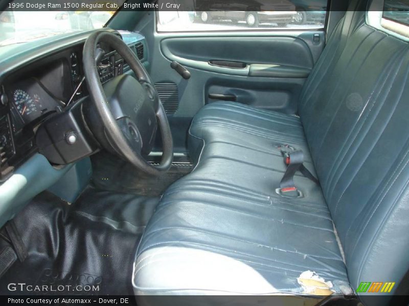 Bright White / Gray 1996 Dodge Ram 1500 Regular Cab