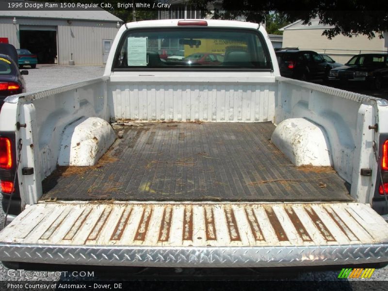 Bright White / Gray 1996 Dodge Ram 1500 Regular Cab