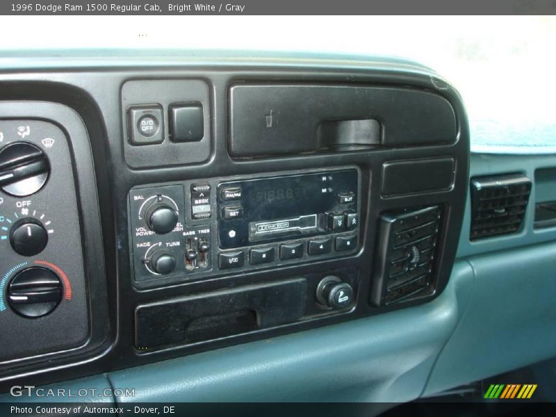Bright White / Gray 1996 Dodge Ram 1500 Regular Cab