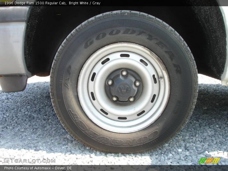 Bright White / Gray 1996 Dodge Ram 1500 Regular Cab