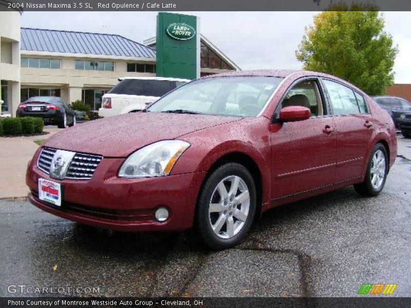 Red Opulence / Cafe Latte 2004 Nissan Maxima 3.5 SL