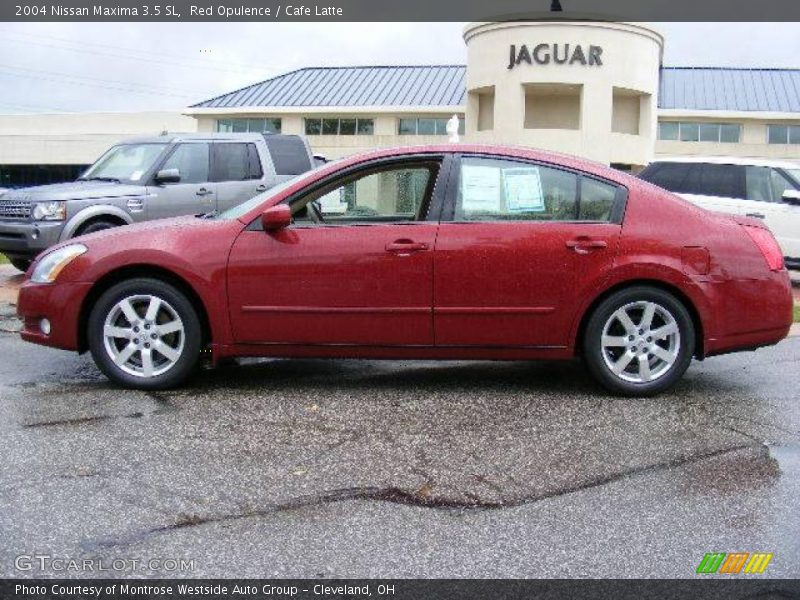 Red Opulence / Cafe Latte 2004 Nissan Maxima 3.5 SL