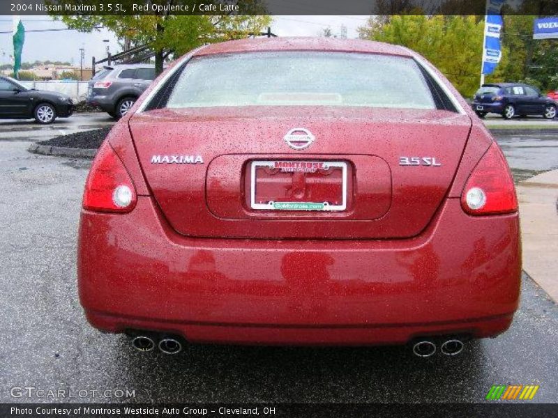 Red Opulence / Cafe Latte 2004 Nissan Maxima 3.5 SL