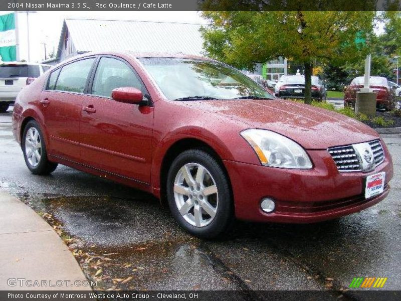 Red Opulence / Cafe Latte 2004 Nissan Maxima 3.5 SL